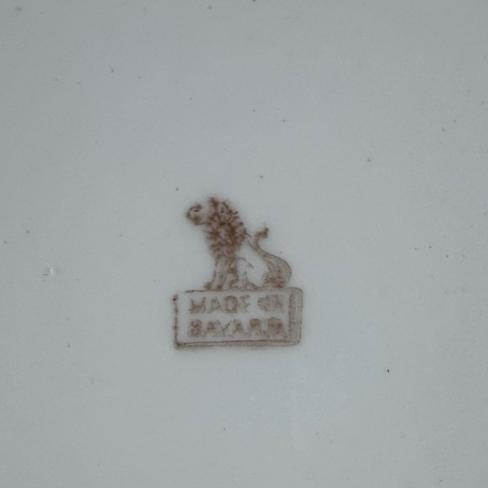 Floral Porcelain Serving Plate or Hang on Wall - Picture 12 of 12